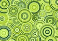 Abstract lemonade slices pattern design decorative artwork. Overlapping style of fresh green style background.