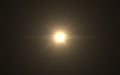 Abstract Lens Flare dusty with black background.