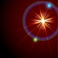 An abstract lens flare. Vector illustration.