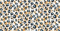 Abstract leopard pattern design with repeating print