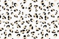 Abstract leopard print pattern design with artistic animal spots modern decorative texture seamless vector style Royalty Free Stock Photo