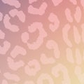 Abstract leopard print pattern with irregular, light pink shapes on a smooth gradient Royalty Free Stock Photo