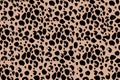 Abstract leopard seamless print. Vector illustration