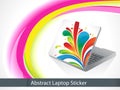 Abstract leptop sticker