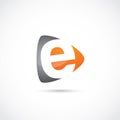 Abstract Letter E Logo Design. Vector Illustrator Eps.10