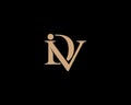 Abstract letter IDV, VDI, and DIV Unique Logo Design Concept.