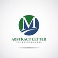 Abstract Letter M Logo Template. Vector Illustrator eps.10