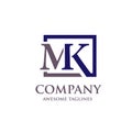 Abstract Letter MK logo vector
