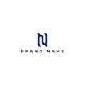 Abstract Letter N Modern Logo Template Vector. N monogram logo vector Royalty Free Stock Photo