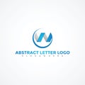 Abstract Letter W Logo Template. Vector Illustrator Eps.10