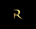 Abstract Letters Initial Luxury Letter R Logo Design