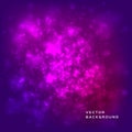 Abstract light background, Blurred bright magenta and purple space, galaxy