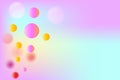 Abstract light background with colored bubbles in gentle colors. Royalty Free Stock Photo