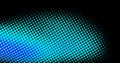 Abstract light blue dots overlay colorful pattern with circles geometry halftone texture on dark black Royalty Free Stock Photo