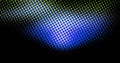 Abstract light blue dots overlay colorful pattern with circles geometry halftone texture on dark black Royalty Free Stock Photo