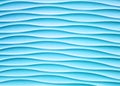 Abstract light blue wall with wave plaster shape for background Royalty Free Stock Photo