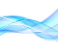 Abstract Light blue wave Royalty Free Stock Photo