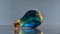 Abstract Light Bulb with Blue and Green Liquid Royalty Free Stock Photo