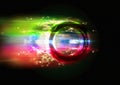 Abstract light circle digitally generated background Royalty Free Stock Photo