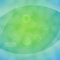 Abstract of light cloudy circles like bokeh effect