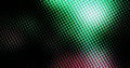 Abstract light green dots overlay colorful pattern with circles geometry halftone texture on dark black Royalty Free Stock Photo