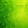 Abstract Light green Polygonal Mosaic Background, modern background, Low Poly Style. Royalty Free Stock Photo