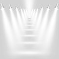 Abstract light grey background with spotlights Royalty Free Stock Photo