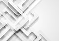 Abstract light grey technology geometric background Royalty Free Stock Photo