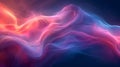 abstract light motion on dark blue background black, in the style of light magenta, colorful curves