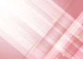 Abstract light pink gradient geometric diagonal overlay layer background with lines gold light effect Royalty Free Stock Photo