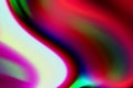 Abstract light pink and green distorted blue chromatic light dreamy wave texture with colorful dynamic fluid pattern