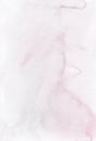 Abstract light pink watercolor background texture, hand painted. Artistic powdery pink color backdrop, stains on paper. Pastel Royalty Free Stock Photo