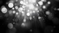 Abstract light rays with sparkling bokeh elements Royalty Free Stock Photo