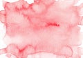 Abstract light red watercolor slpash background texture, hand painted. Isolated stains on paper. Royalty Free Stock Photo