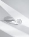 Abstract Light and Shadow with Glass Sphere Royalty Free Stock Photo