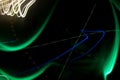 Abstract Light Moving Shapes in the Dark Royalty Free Stock Photo