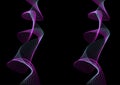 Abstract light string waves