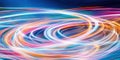 Abstract light swirl motion with vibrant energy and dynamic colorful pattern Royalty Free Stock Photo