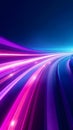 Abstract Light Trails in Pink, Purple, and blue over Dark Blue Background Royalty Free Stock Photo
