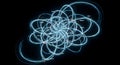Abstract Light Trails Visualization of Network Connections and Data Flow Royalty Free Stock Photo