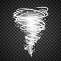 Abstract light vortex tornado magical illumination . Effect of whirlwind or hurricane. Vector illustration