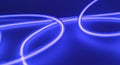 Abstract lighting blue neon lights indoor Royalty Free Stock Photo