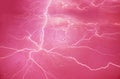 Abstract Lightning Patterns Displayed on a Pink Background Royalty Free Stock Photo