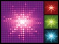 Abstract lights background with halftone sunburst Royalty Free Stock Photo