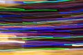 Abstract lights and camera movement wiggly trails blue green pink left to right