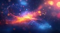 Abstract lights creating a blurred bokeh effect background Royalty Free Stock Photo