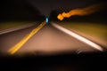 Abstract blurred motion driving at Royalty Free Stock Photo