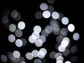 Abstract lights as a de-focused on black background Royalty Free Stock Photo