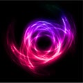 Abstract lights lines twist background. Vector