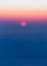 abstract like sunrise as the sun initially appears in the horizon Royalty Free Stock Photo